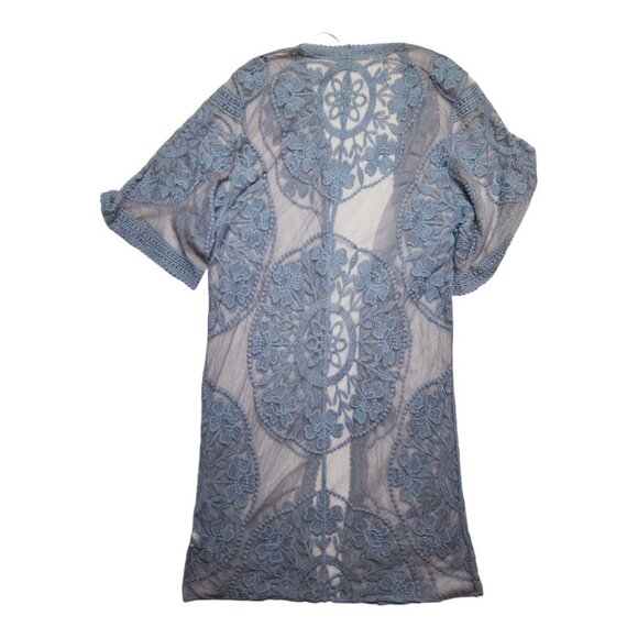 Altar'd State Lace Open Cardigan size XS/S Blue - Picture 3 of 5
